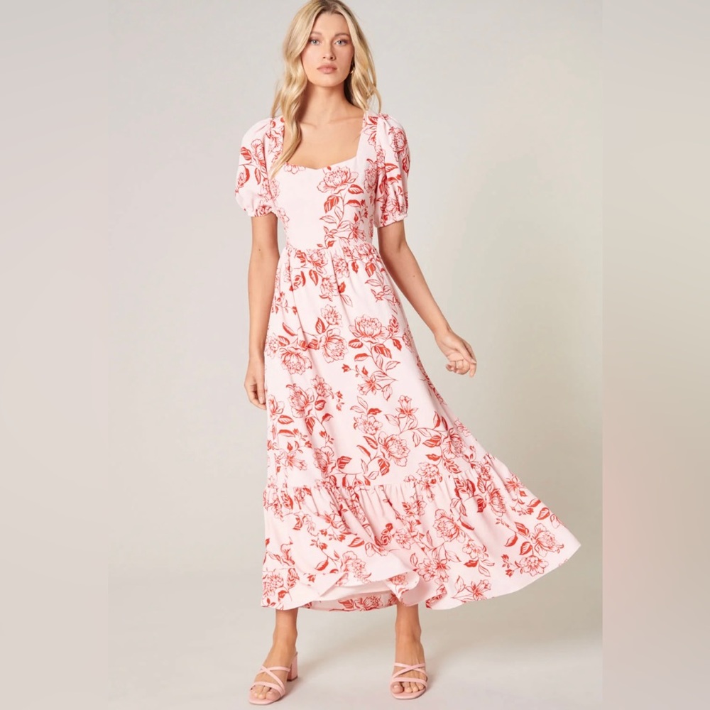 Pink & Red Maxi Sugarlips Dress